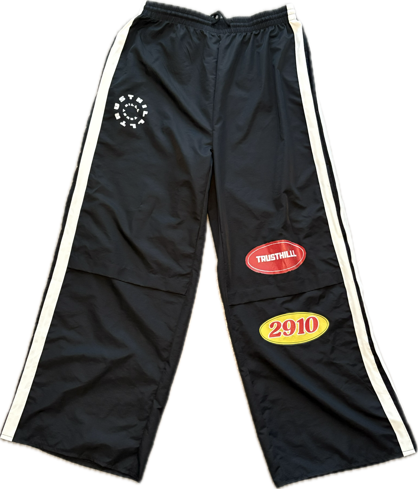 TrustHilll Unisex Windbreaker Pants Black