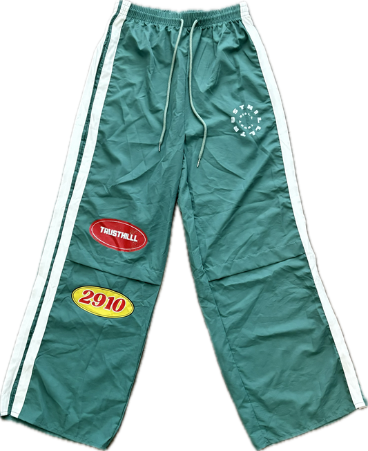TrustHilll Unisex Windbreaker Pants Green